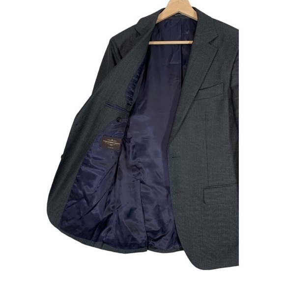 Suitsupply Pure Wool Sienna Single Breast Blazer Size 48R Birds Eye Grey - Picture 7 of 14